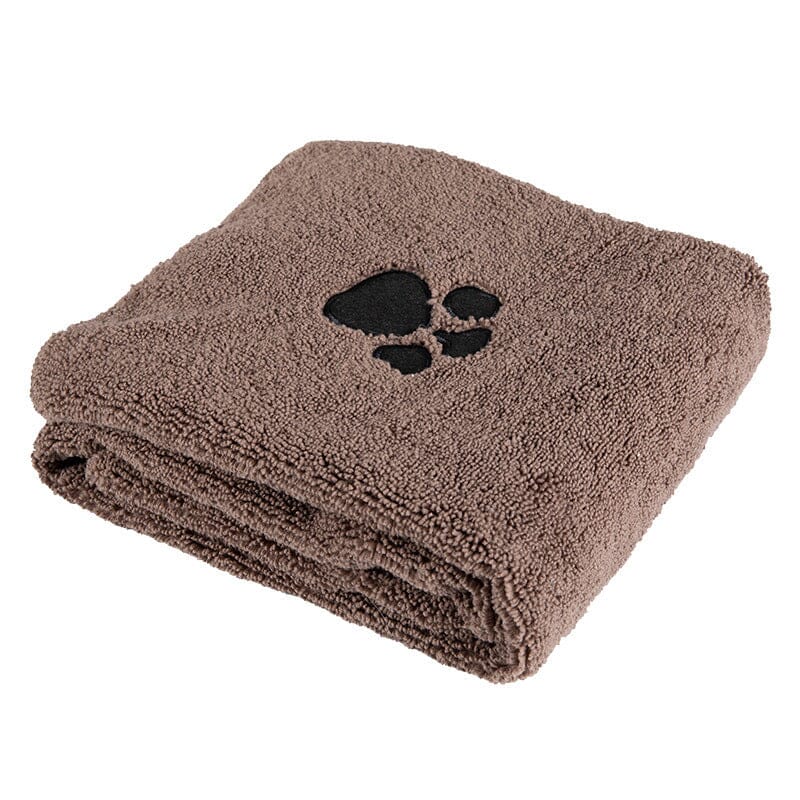 Super Absorbent Dog Bath Towels For Fast Drying - Soft Microfiber Towel For Dogs And Cats Hundepflege MONTE SHOP Brown L 